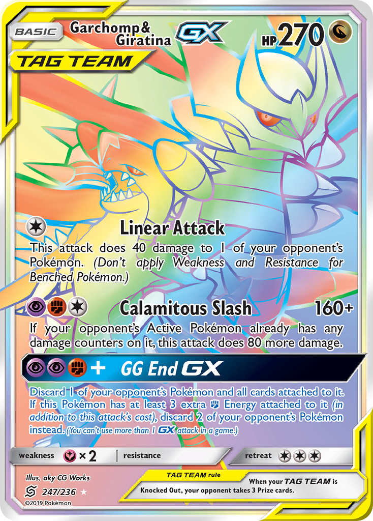 Unified Minds Garchomp & Giratina GX #247/236